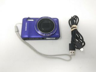 Samsung Wb Series Wb35f 16.  2mp Digital Camera - Rare Purple