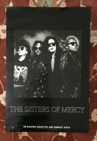 The Sisters Of Mercy On Elektra Records Rare Promotional Poster