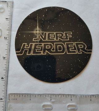 Nerf Herder 4 Inch Round Sticker Promo Rare 90s Van Halen Star Wars Punk