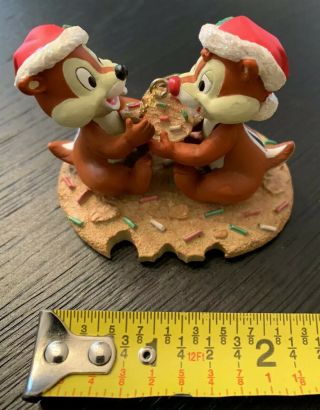 Disney Parks Exclusive Chip And Dale On A Cookie Christmas Ornament - Rare