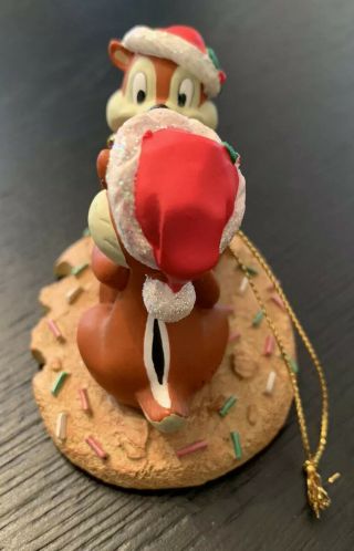 Disney Parks Exclusive CHIP and DALE On A Cookie Christmas Ornament - RARE 2