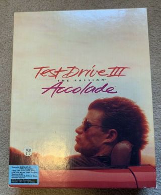 Test Drive Iii The Passion Pc Ibm Tandy Racing Video Game Complete 1990 Rare