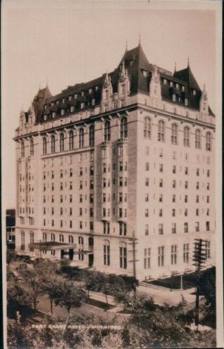 Antique Rppc Postcard: Fort Garry Hotel,  Winnipeg Manitoba Canada T05