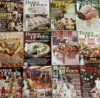Vintage 1980 Better Homes & Gardens Full Year 12 Issues Decorating Recipes Craft