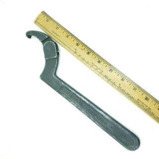 Antique tool Williams 474 Adjustable Hook Spanner Wrench,  2 to 4 - 3/4 - Inch USA 2