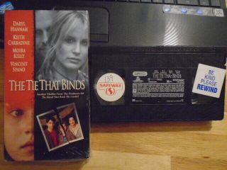 Rare Oop The Tie That Binds Vhs Film 1995 Keith Carradine Daryl Hannah Vin Spano