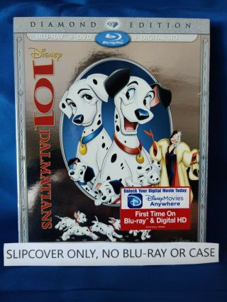 101 Dalmatians Diamond Edition Blu - Ray Slipcover Only Rare Oop