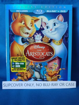The Aristocats Special Edition Blu - Ray Slipcover Only Rare Oop