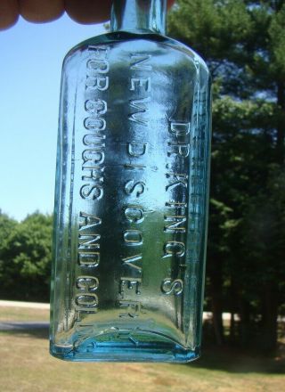Antique DR.  KING ' S DISCOVERY FOR COUGHS AND COLDS Quack Medicine Bottle 2