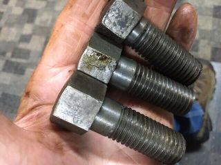 3 Antique Hit Miss Stationary Gas Steam Engine 3/4 " Crown Top Hex Head Bolts