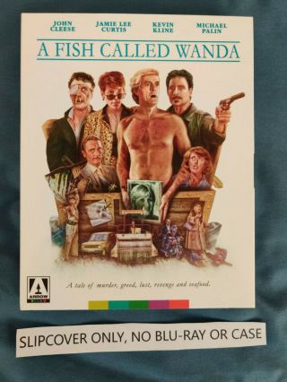 A Fish Called Wanda Blu - Ray Arrow Video Slipcover Only Rare Out Of Print
