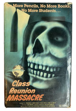 Class Reunion Massacre Vhs Continental Video Big Box Complete Rare Horror