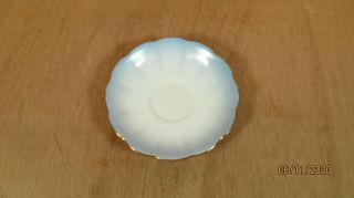 Vintage Royal Albert Fine China England Pale Blue Rainbow Pattern Saucer Only