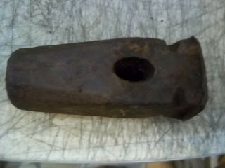 3 Lb Vintage Antique Sledge Hammer Head Only 7/8 " X1/2 " Oval Hole Opening 4 - 5/8 " L