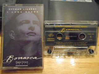 Rare Oop Ottmar Liebert,  Luna Negra Cassette Tape Borrasca Latin Flamenco 1991