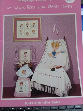 On Your Toes Ballerina Marty Links Book One Cross Stitch Patterns