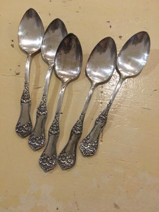 Vintage Wm Rogers Mfg Co Aa Five Spoons