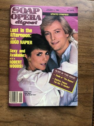 Soap Opera Digest January 4,  1983 Colleen Zenk Hugo Napier As The World Turns