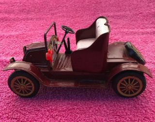 Vintage Tin Litho Friction Antique Toy Car Metal Made In Japan