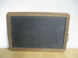 Vintage Hand Held Antique Double Sided Slate Chalk Board Estate Find