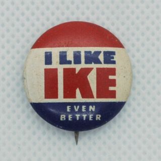 1952 - Dwight D.  Eisenhower - U.  S.  Presidential Election Button - Rare