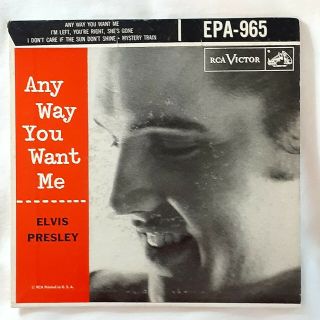 " Rare " Elvis Presley Ep 45 Rpm Epa - 965 “any Way You Want Me” First Pressing 1956