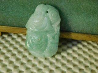 Green Jade Buddha Carving 4083 2