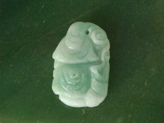Green Jade Buddha Carving 4083 3