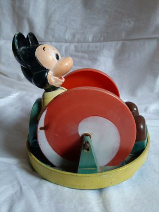 Walt Disney Productions Marx Toys Mickey Mouse Krazy Kar - RARE 1960 ' s 2