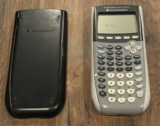 Rare Texas Instruments Ti - 84 Plus Silver Edition Graphing Calculator With Cover