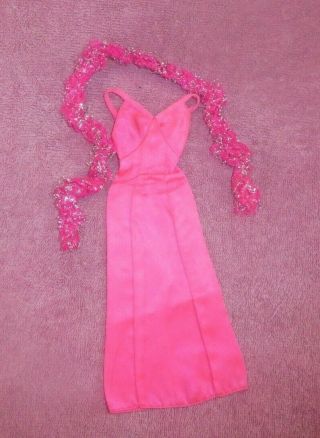 Superstar Barbie Doll 9720 Pink Dress And Boa