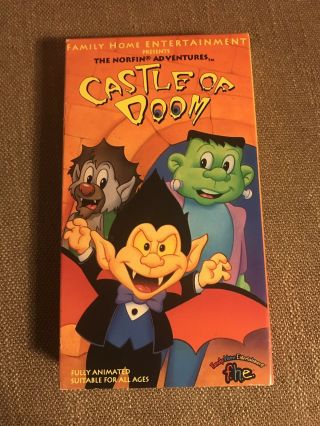 Norfin Adventures Castle Of Doom Kids Vhs Tape 1994 Rare Halloween Monsters