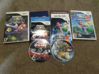 Mario Galaxy 1,  2 (nintendo Wii) Wiiu Games Versions Rare