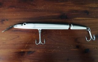 Vintage Rapala Sliver Sl - 20 Fishing Lure Silver 8” Jointed Finland