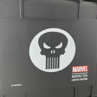 Rare Invicta Marvel Punisher Limited Edition 3 Slot Dive Case Solid Black 3