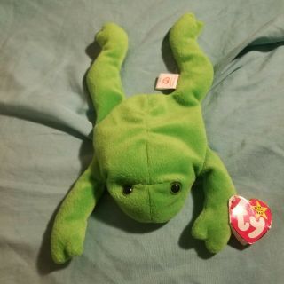 Rare - Ty Beanie Babies Legs The Frog - Style: 4020