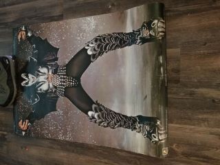 Rare Vintage Concert Poster Gene Simmons Anabas Printed In England Kiss