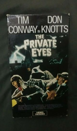 The Private Eyes - Tim Conway & Don Knotts - Vhs - 1990 Rare