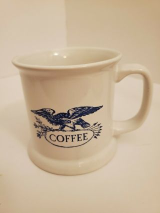Vintage M Ware Coffee Mug Thomas Jefferson Quote " Favorite Drink " American Eagle