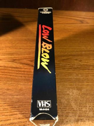 Low Blow VHS VCR Video Tape Movie Troy Donahue Cameron Mitchell VERY RARE 3
