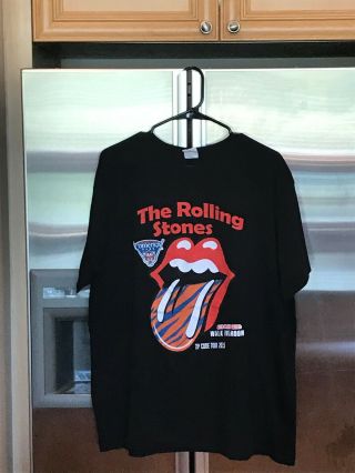 Rolling Stones Comerica Park " Zip Code Tour " 2015 Detroit Tigers T - Shirt Rare