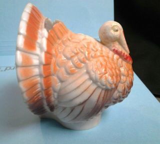 Rare 1950 ' s Vintage Rosbro Rosen Hard Plastic Blow Mold Turkey Candy Container 3