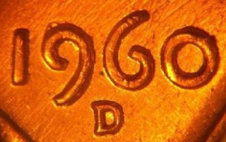 1960 - D Doubled Die Obverse (DDO) 3 Lincoln Cent - ANACS MS - 65RED - RARE 2