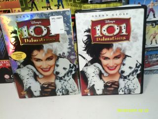 101 Dalmatians (dvd,  2003) Disney Glenn Close W/ Slipcover Oop Rare