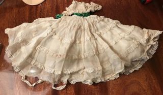 Vintage Pretty Tagged Madame Alexander “scarlet” Doll Dress Needs Tlc