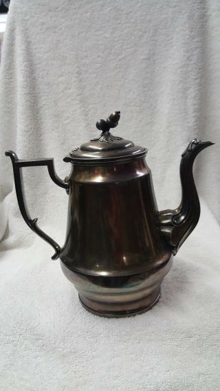 Antique / Vintage Reed & Barton Silver Plated Acorn Tea / Coffee Pot
