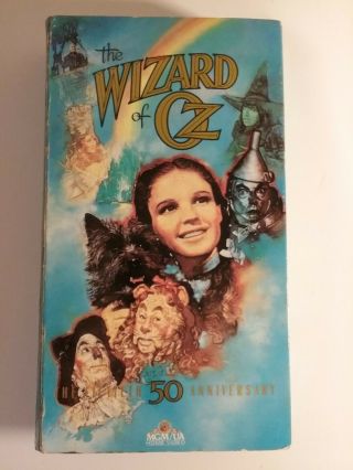 The Wizard Of Oz Rare Vintage 50th Anniversary Edition Vhs
