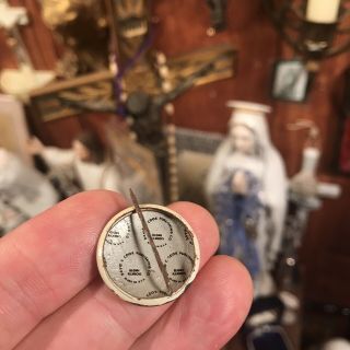Vtg 1960 CHRIST RISING 1” Church Pin Brooch Badge Rare Antique Religious Estate 3