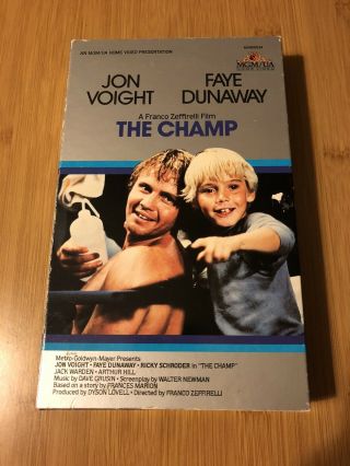 The Champ Vhs 1981 Jon Voight Mgm/ua Home Video 1983 Pg Rare Franco