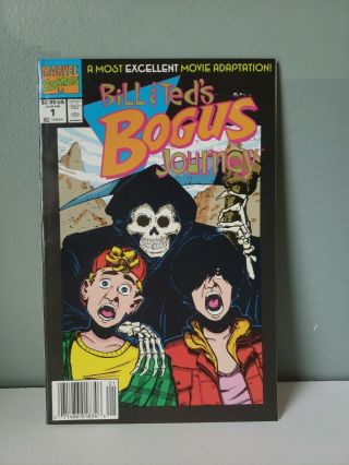 Rare Bill And Teds Bogus Journey Movie Adaptation Newstand Edition Comic F/vf